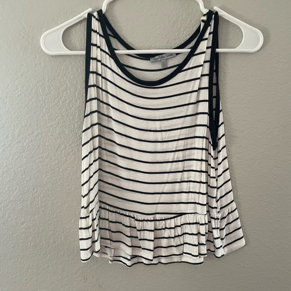 Striped crop top